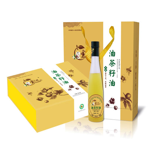 金天柱/冷榨山茶油/山茶菜油/350ml*3瓶/礼盒装 商品图0