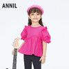 女童圆领短袖上衣夏季新款安奈儿童装TG521174 商品缩略图0
