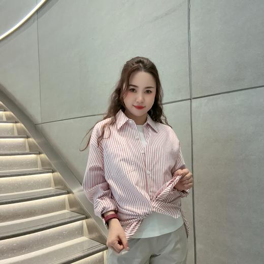 佐丹奴女装25年新款蔚蓝经典系列长袖棉衬衫05345002 商品图12