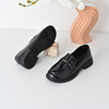 经典鲨2025年春季新款百搭黑色一脚蹬平底通勤乐福鞋单鞋女KC19-517021 商品缩略图3