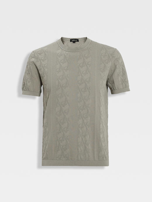 callisto海藻绿丝绵混纺T恤 商品图0