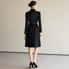 IWY/气质轻奢黑色西装裙女新款绑带长裙正式场合职业连衣裙Q1280 商品缩略图4
