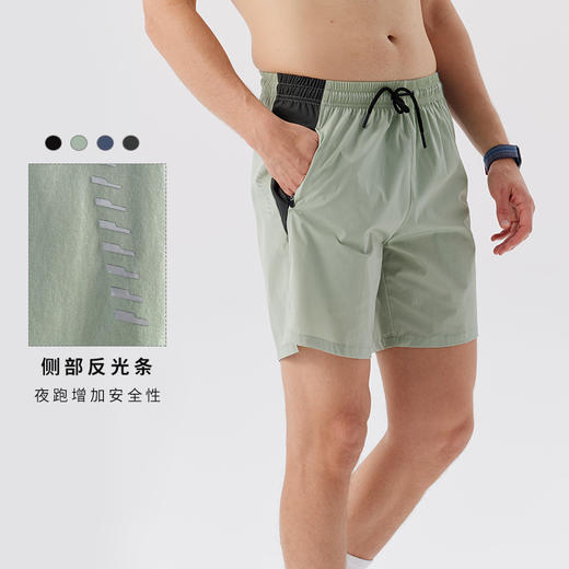 跃牌【跃LEAP-ACTIVE】 宽松休闲户外跑步健身训练五分单层短裤W51134 商品图0