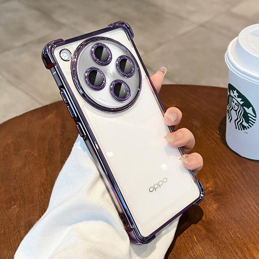 【电镀气囊防摔透明OPPO手机壳】适用OPPO FINDX8pro气囊防摔手机壳A58电镀镜头膜软壳透明保护套7。ry 商品图8