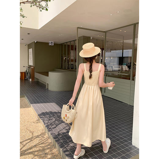 <曾小咸推荐>3.28现货秒杀 ！微信超特价！梨子冰沙色吊带连衣裙 日常189.99 立减100 秒杀89.99！！ 商品图4