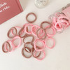 立减10【50根装 简约百搭发圈，高弹力设计】糖果色头绳 ins皮筋女生扎头发绳 头饰高弹力简约百搭发圈-QQ#异业福利 商品缩略图4