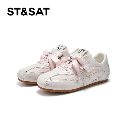 星期六粉色休闲透气软底芭蕾德训鞋SSD1112E7K 商品图10