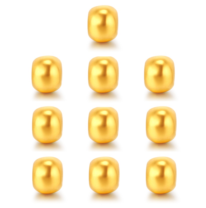 【人气爆款】黄金小金珠10颗 足金小珠子配珠转运珠MEMORA诗普琳HP561001