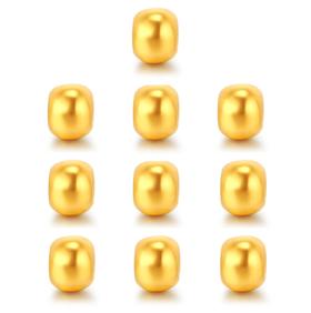 【人气爆款】黄金小金珠10颗 足金小珠子配珠转运珠MEMORA诗普琳HP561001