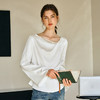 OLrain欧芮儿法式白色衬衫女春季2025年新款时尚设计感浪漫雪纺衫 商品缩略图3