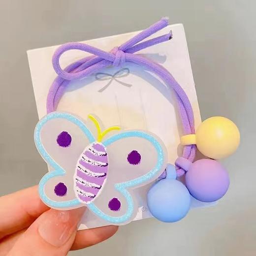 买一送一！【儿童皮筋头绳，高弹力不伤发】儿童皮筋头绳 小女孩扎头发高弹力发圈发饰 女童不伤发 可爱发绳头饰-QQ 商品图8