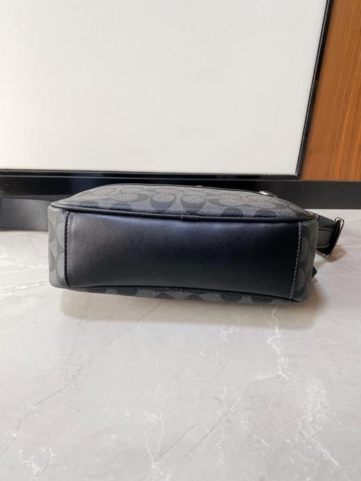 男士单肩相机斜挎包老花邮差包时尚手机腰包男款 商品图10