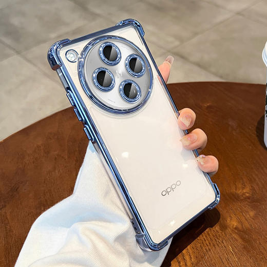 【电镀气囊防摔透明OPPO手机壳】适用OPPO FINDX8pro气囊防摔手机壳A58电镀镜头膜软壳透明保护套7。ry 商品图6