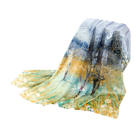 真丝桑波提花缎长巾 HA4685 商品图7