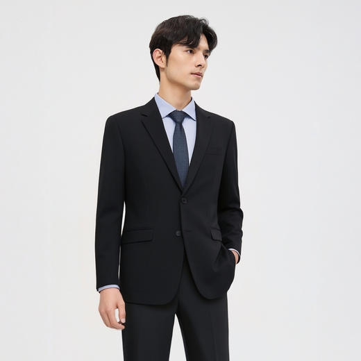 圣得西高级极简风男士西装2025春季新款伴郎礼服职业面试西服套装2512928001A 商品图1