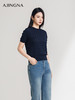 【商场同款】阿菁娜2025夏季新款松弛感短袖针织衫A30X301032 商品缩略图1