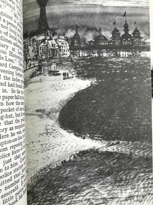 阿加莎·克里斯蒂《金色的机遇/怪钟疑案》 约9幅插图 复古仿皮精装32开 商品图8