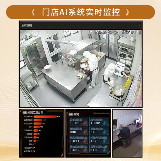 智能AI全天候巡检后厨，明厨亮灶 商品图0