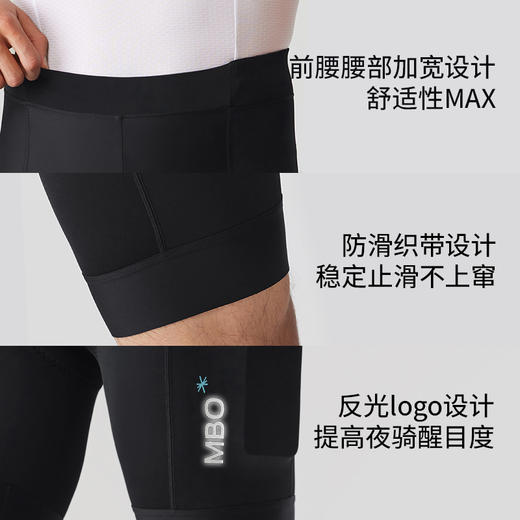 MBO男子便携无忧储物骑行裤短裤25年夏季新款 双箭头EIT坐垫T109C(经销商专拍链接，非经销商拍单不发货) 商品图2