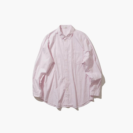 ATON GIZA BROAD WASHED SHIRT中性款超长埃及棉水洗宽松长袖衬衫 商品图3