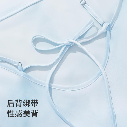 【商场同款】熳洁儿 春夏新款性感吊带长裙高级缎面绸家居服25203108 商品图4