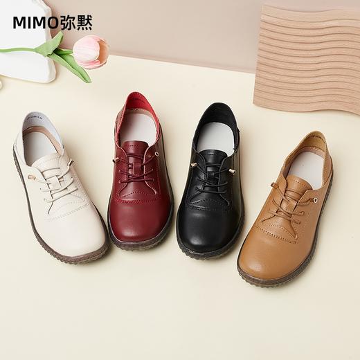 MIMO弥黙「一脚蹬牛皮豆豆鞋」，软牛皮 + 圆头设计，走路稳防滑，轻松一鞋两穿 商品图6