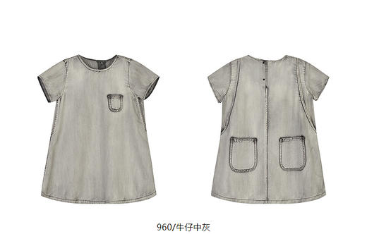 jnby  25年春款  短袖连衣裙  1P3G11130 商品图7