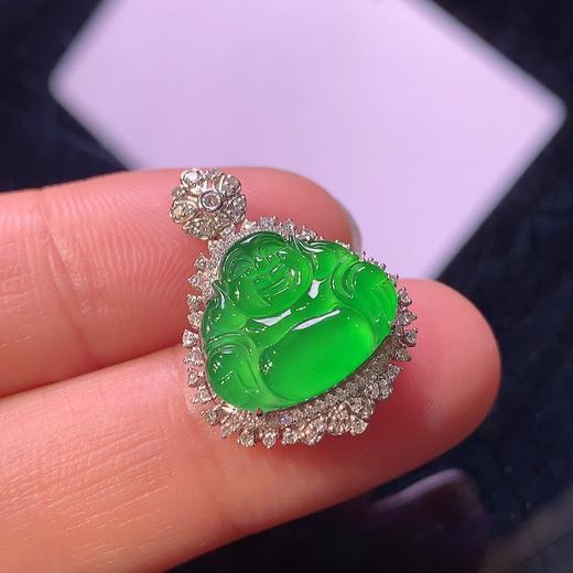 佛公翡翠吊坠 商品图2