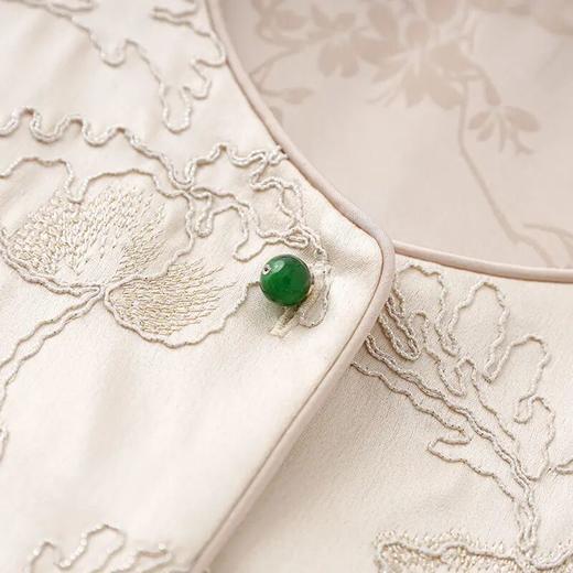 【高货wl】全新升级【铂金会员339/天猫459/差价120】(01320) 洛诗琳时尚高级感亮丝刺绣女马甲国风新中式上衣外套款 商品图2