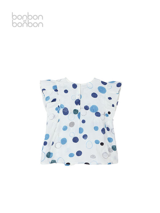俏皮波点小飞袖上衣 商品图1