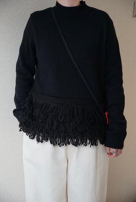 （g）羊毛流苏针织毛衣