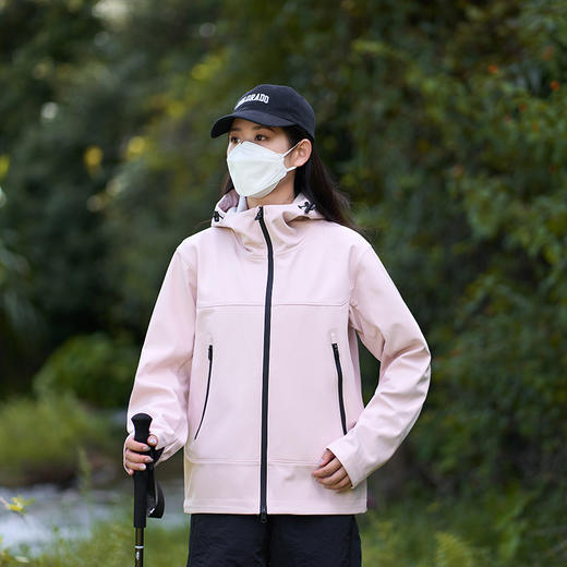 【99秒杀】LUCKY DEER情侣款保暖三防连帽鸟家平替石墨烯软壳外套 商品图3