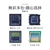 【林栖设计小店】桑蚕丝丝巾多色复古印花优雅百搭气质2025春夏新品配饰女方巾2952136-荷叶边2952136B 商品缩略图5