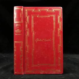 阿加莎·克里斯蒂《金色的机遇/怪钟疑案》 约9幅插图 复古仿皮精装32开