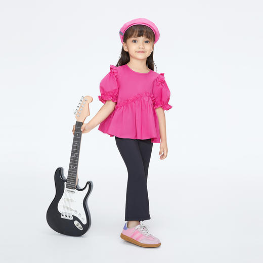 女童圆领短袖上衣夏季新款安奈儿童装TG521174 商品图6