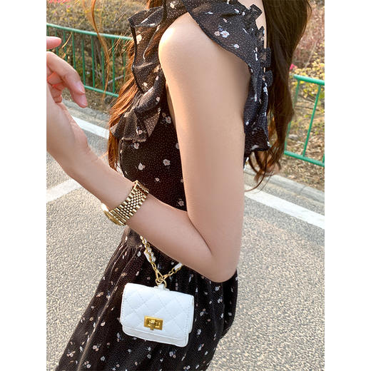 <曾小咸推荐>黑色碎花连衣裙 日常209.99/件 立减110 秒杀99.99/件！！ 商品图3