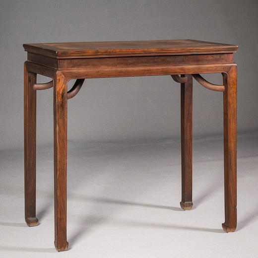 清 红木高束腰霸王枨半桌 商品图0