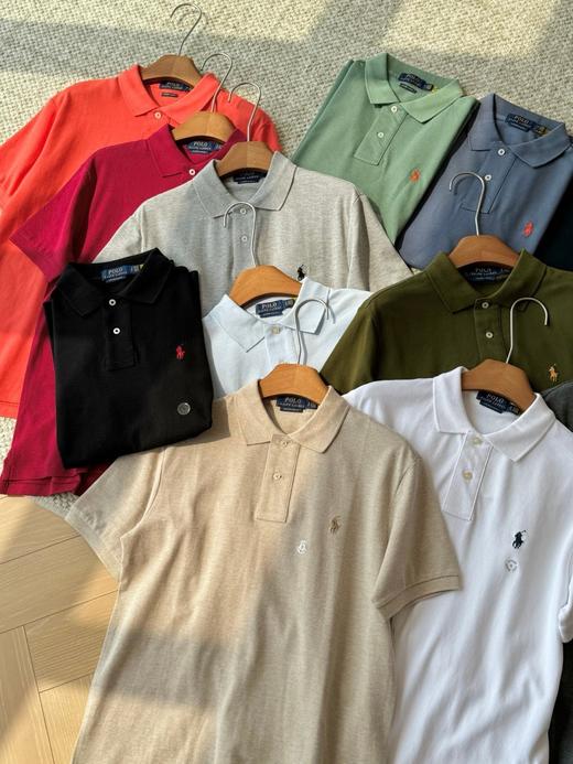 拉夫小马刺绣男士经典款修身版弹力翻领T恤Polo衫 商品图4