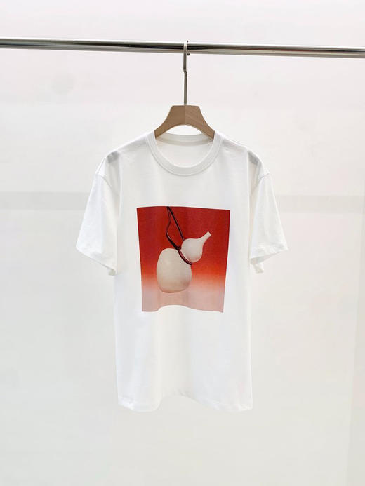 全棉福禄寓意进口日本印花T恤 葫芦“福禄” 胶印 100%棉 细腻布纹肌理 手感沙爽 简约舒适版型 微落肩设计 商品图7