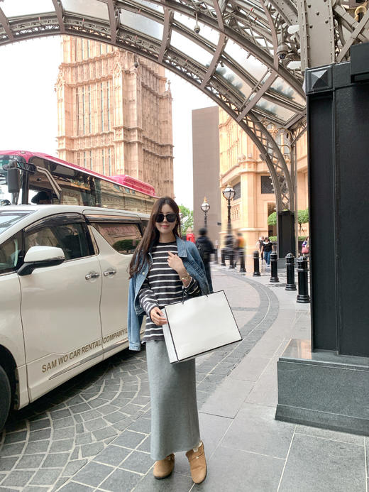 【149元任选2件】 现货！3色直筒开叉毛织加绒半身裙 商品图12