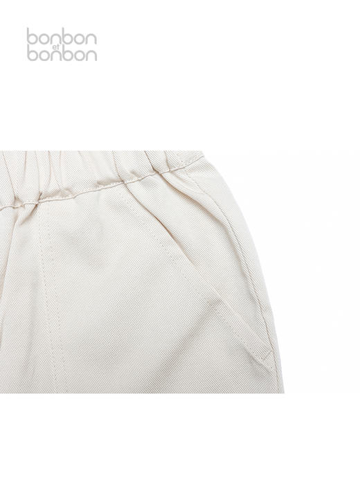 休闲米白五分裤 商品图4