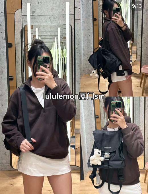 lulu原单钱袋收口超轻防水双肩包 商品图0