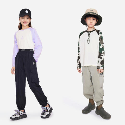 男女童圆领长袖T恤春季新款安奈儿童装EM511179 商品图3