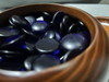 琉璃玲珑单面凸亚光蓝白围棋棋子+金丝栗木罐 商品缩略图10