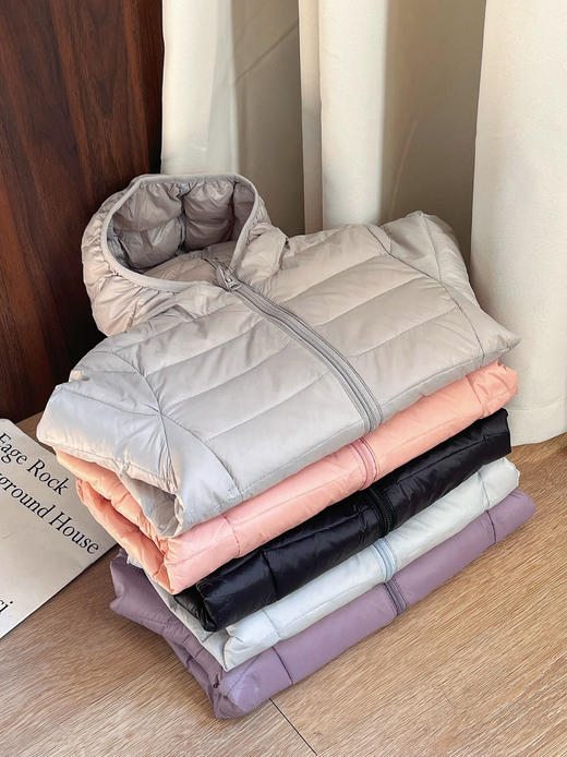 特价 29.5元/件  冬日小镇糖果色儿童保暖外套 羽丝绒 断码清仓 130-160码 商品图1