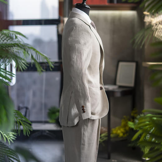 25新款 男士名厂亚麻单西/夹克套装 商品图1