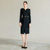 IWY/时尚黑色职业西装连衣裙女气质编织肌理感西服裙子正式场合工作服Q1290 商品缩略图1