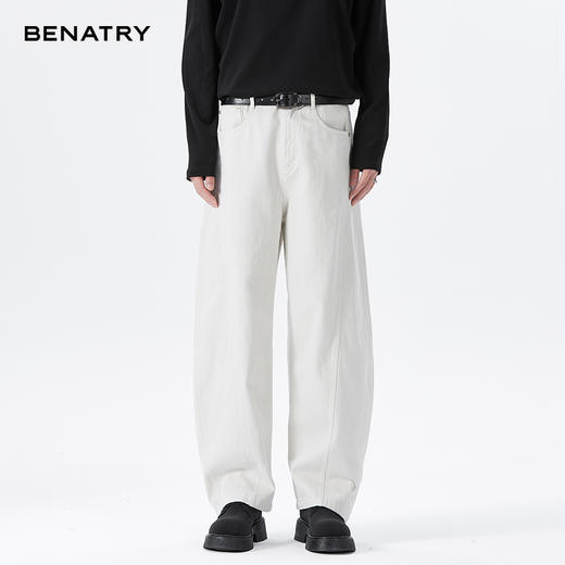 贝纳川春夏牛仔弯刀裤ECF130006401 商品图4