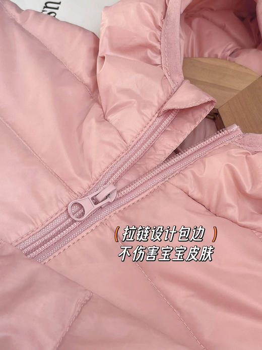 特价 29.5元/件  冬日小镇糖果色儿童保暖外套 羽丝绒 断码清仓 130-160码 商品图8