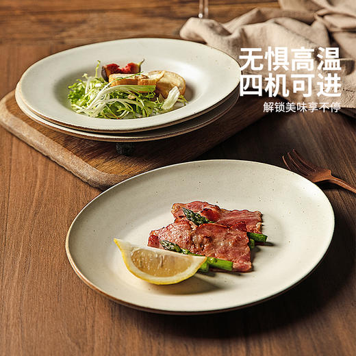 摩登主妇日式盘子家用菜盘2025新款高级感餐具椭圆形碟子点心餐盘 商品图1